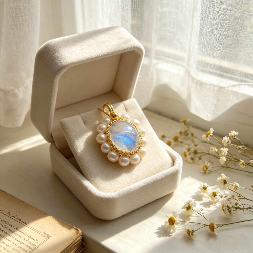 About rose quartz teardrop pendant (3)